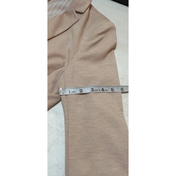 H&M Brand Light Pink Jacket w/Striped Lining Polyester Blend Women's Size 6 - Picture 8 of 13